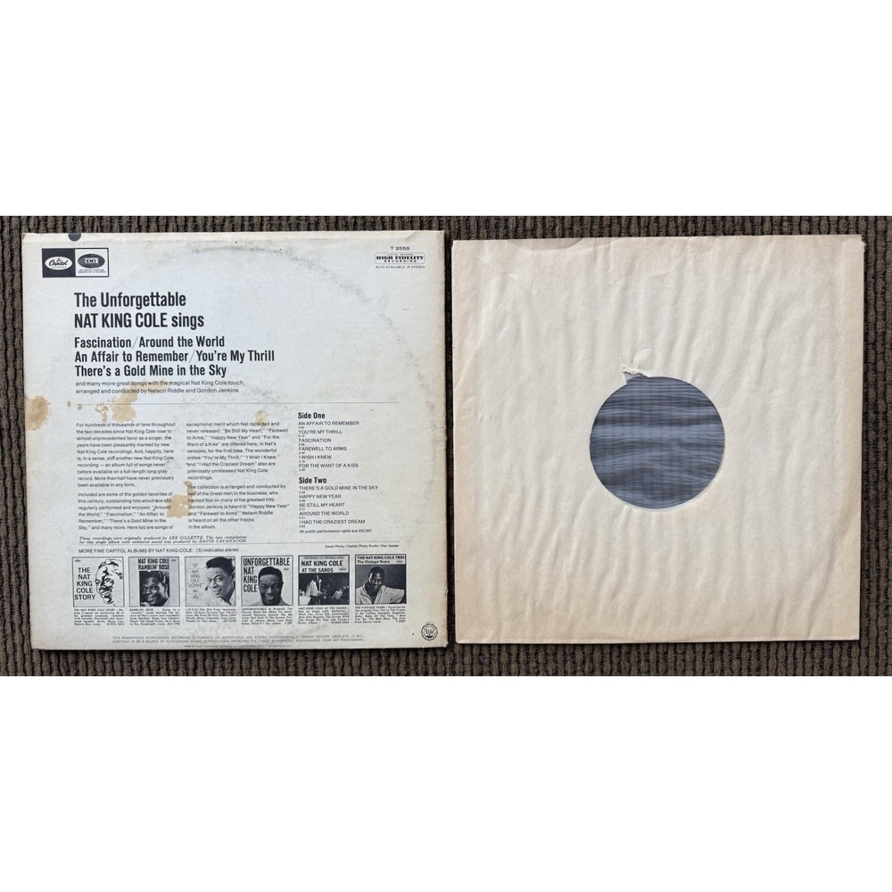 Lot Of 3 Nat King Cole Lester Young Vinyl/Shellac Records 33,78 RPM, 1 In Shrink - Picture 3 of 11